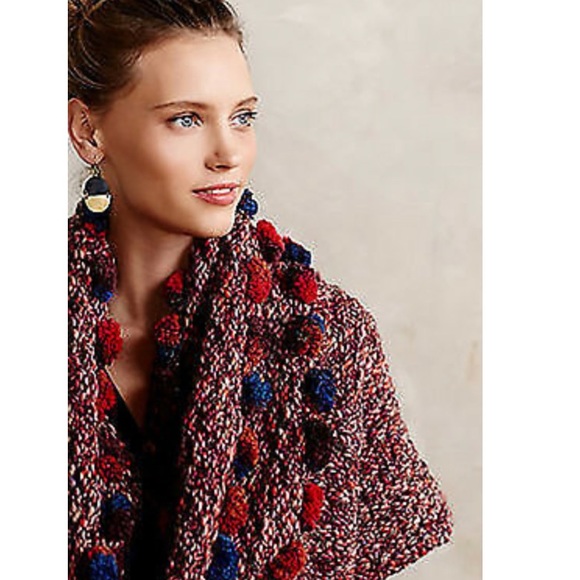 Anthro Handknit by Dollie Wrap Sweater - Picture 4 of 8